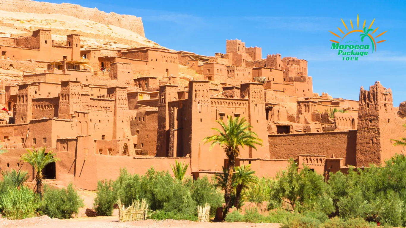 Aït Benhaddou, a historic ksar near Ouarzazate, often featured in 7 days in Morocco itineraries.
