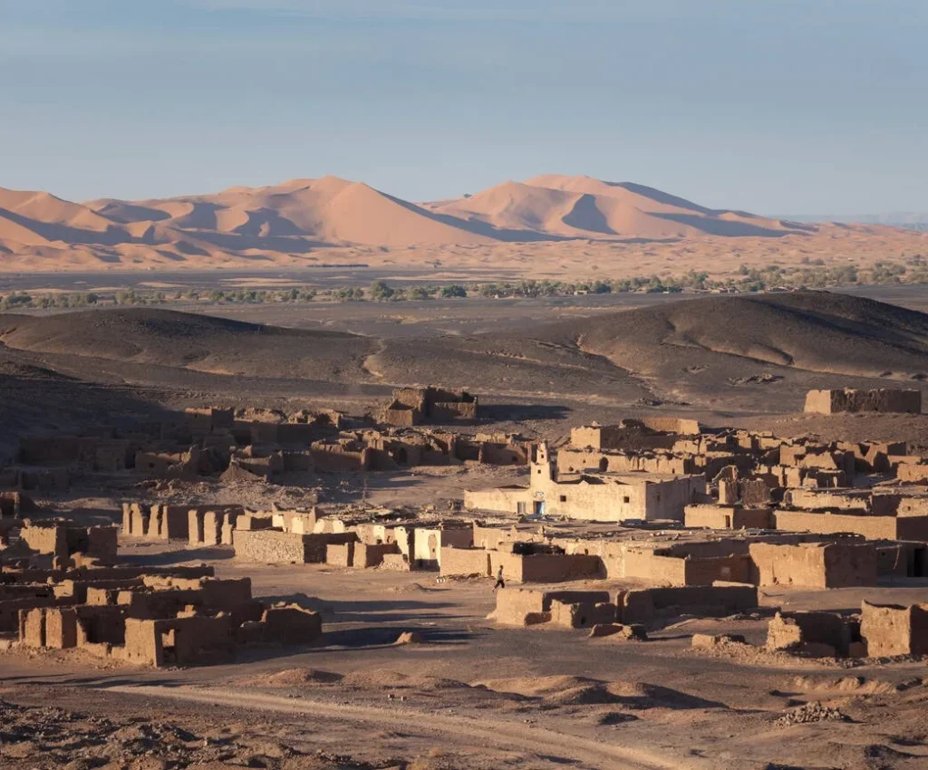 camping in the desert morocco